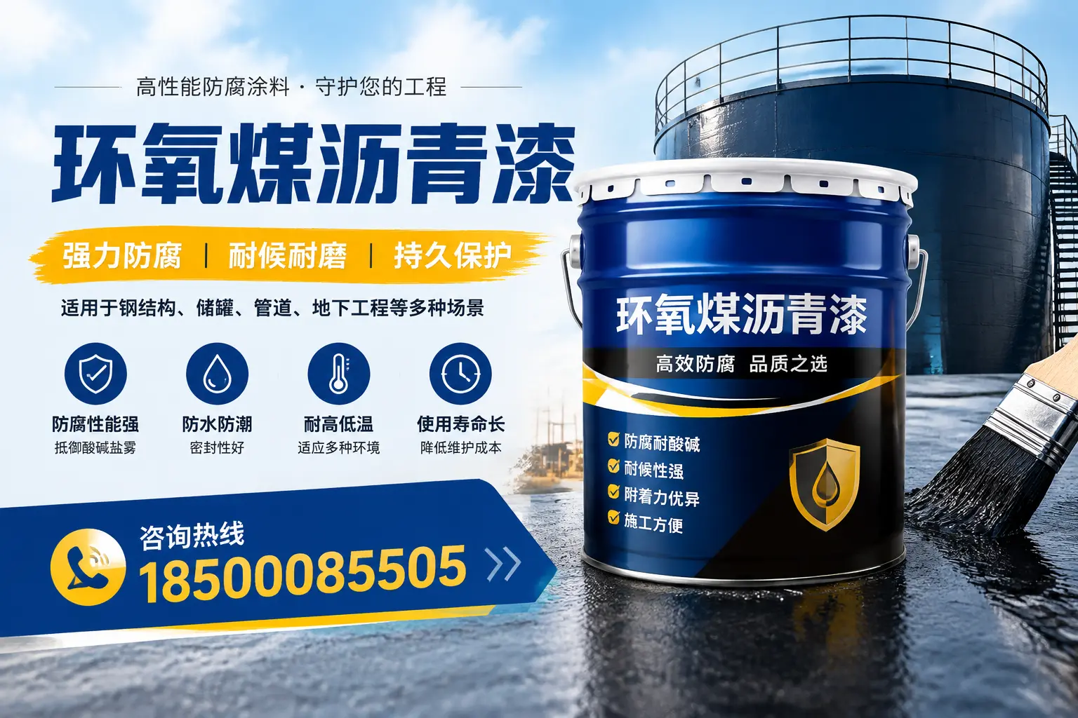 环氧煤沥青漆在工业中的应用，百色企业的选择